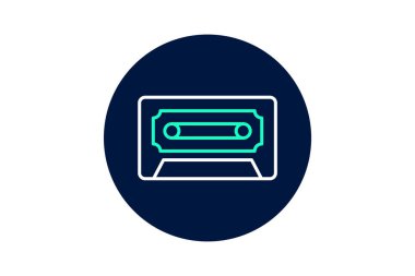 Kaset teybi, vektör, piksel mükemmel, illüstratör dosyası