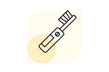 Elektrikli diş fırçası, vektör, piksel mükemmel, illüstratör dosyası