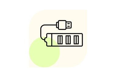 Usb-c İnbot, vektör, piksel mükemmel, illüstratör dosyası