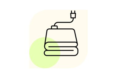 Elektrik Battaniyesi, vektör, piksel mükemmel, illüstratör dosyası