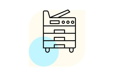 Kopyalayıcı Makine, vektör, piksel mükemmel, illüstratör dosyası