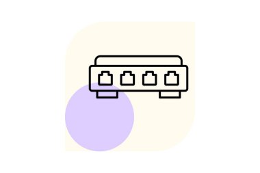 Ağ Anahtarı, vektör, piksel mükemmel, illüstratör dosyası