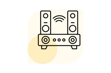 Ses çubuğu, vektör, piksel mükemmel, illüstratör dosyası