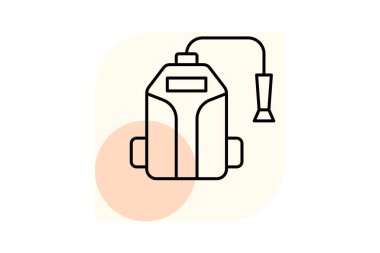 Elektrik Basınçlı Temizleyici, vektör, piksel mükemmel, illüstratör dosyası