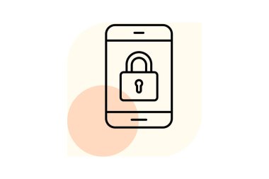 Güvenli Aygıt, vektör, piksel mükemmel, illüstratör dosyası