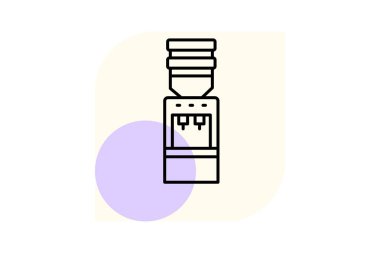 Su dağıtıcı, vektör, piksel mükemmel, illüstratör dosyası