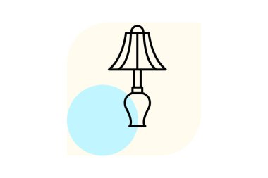 Tablo lambası, vektör, piksel mükemmel, çizer dosyası