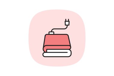 Elektrik Battaniyesi, vektör, piksel mükemmel, illüstratör dosyası