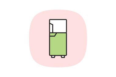 Buzdolabı, vektör, piksel mükemmel, illüstratör dosyası