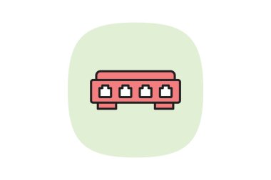 Ağ Anahtarı, vektör, piksel mükemmel, illüstratör dosyası