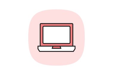 Laptop, vektör, piksel mükemmel, illüstratör dosyası