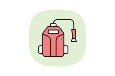 Elektrik Basınçlı Temizleyici, vektör, piksel mükemmel, illüstratör dosyası