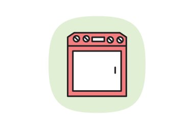 Elektrikli Sıcak Tabak, vektör, piksel mükemmel, illüstratör dosyası