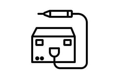 Isıtılmış kirpik bigudisi, vektör, piksel mükemmel, illüstratör dosyası