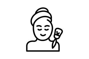 Yaşlanma karşıtı mikro dermabrüksiyon, vektör, piksel mükemmel, illüstratör dosyası