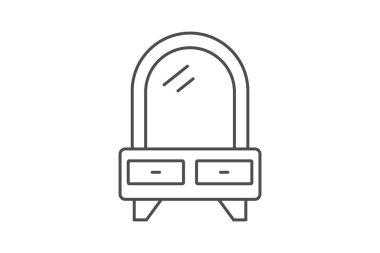 Led Makyaj Aynası, vektör, piksel mükemmel, illüstratör dosyası