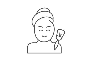 Yaşlanma karşıtı mikro dermabrüksiyon, vektör, piksel mükemmel, illüstratör dosyası