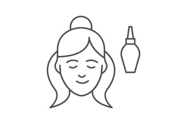 Yüz soğutma silindiri, vektör, piksel mükemmel, illüstratör dosyası