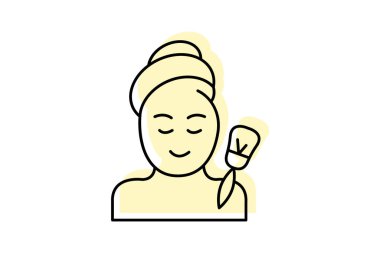 Yaşlanma karşıtı mikro dermabrüksiyon, vektör, piksel mükemmel, illüstratör dosyası