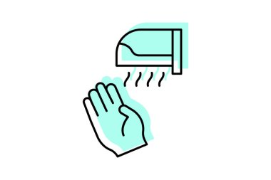 Elektrikli Dudak Temizleyici, vektör, piksel mükemmel, illüstratör dosyası