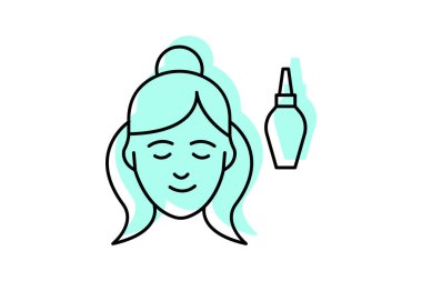 Yüz soğutma silindiri, vektör, piksel mükemmel, illüstratör dosyası