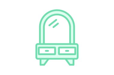 Led Makyaj Aynası, vektör, piksel mükemmel, illüstratör dosyası