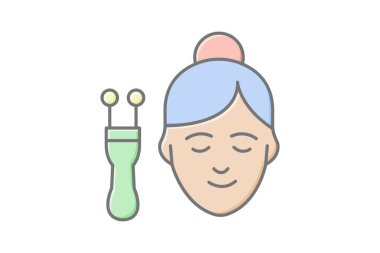 Mikroakım Yüz Aygıtı, vektör, piksel mükemmel, illüstratör dosyası