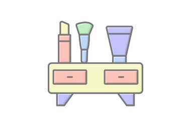 Ultrasonik yüz masajı, vektör, piksel mükemmel, illüstratör dosyası