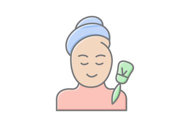 Yaşlanma karşıtı mikro dermabrüksiyon, vektör, piksel mükemmel, illüstratör dosyası