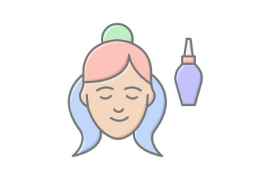 Yüz soğutma silindiri, vektör, piksel mükemmel, illüstratör dosyası