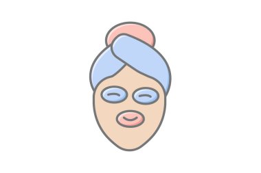 Yüz Kas Tonlama Kemeri, vektör, piksel mükemmel, illüstratör dosyası