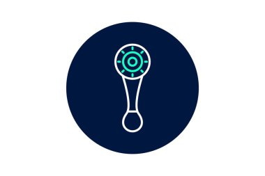 24k Altın Yüz Masajcısı, vektör, piksel mükemmel, illüstratör dosyası