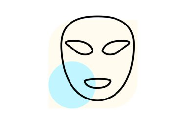 Led Face Maskesi, vektör, piksel mükemmel, illüstratör dosyası