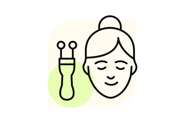 Mikroakım Yüz Aygıtı, vektör, piksel mükemmel, illüstratör dosyası