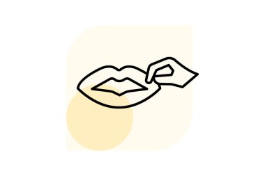 Titreşen Makyaj Süngeri, vektör, piksel mükemmel, illüstratör dosyası