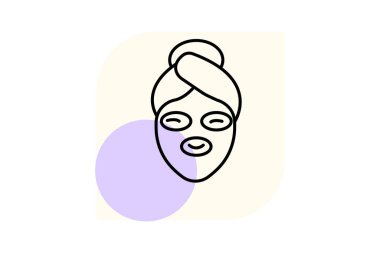 Yüz Kas Tonlama Kemeri, vektör, piksel mükemmel, illüstratör dosyası