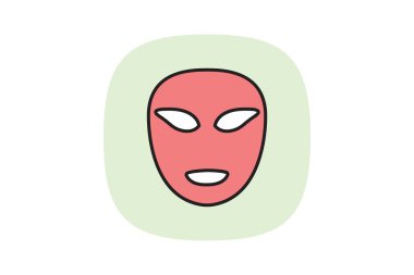 Led Face Maskesi, vektör, piksel mükemmel, illüstratör dosyası