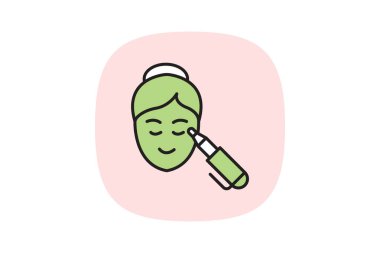 Yüz Kaldırma Bant, vektör, piksel mükemmel, illüstratör dosyası