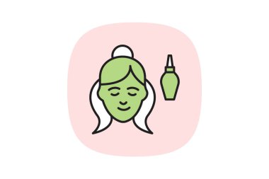 Yüz soğutma silindiri, vektör, piksel mükemmel, illüstratör dosyası