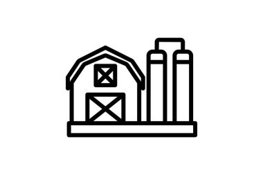 Süt ambarı, vektör, piksel mükemmel, illüstratör dosyası