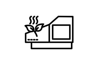 Tea Leaf Kurutma Kulübesi, vektör, piksel mükemmel, illüstratör dosyası