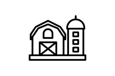 Çiftlik Ofisi, vektör, piksel mükemmel, illüstratör dosyası