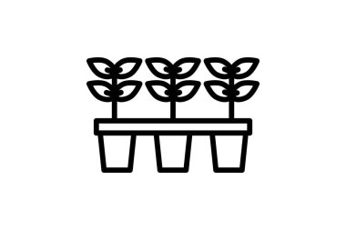 Seedling Nursery, vektör, piksel mükemmel, illüstratör dosyası