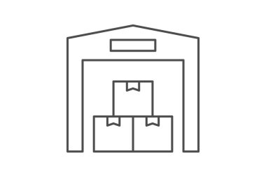 Ekin Depolama Deposu, vektör, piksel mükemmel, illüstratör dosyası
