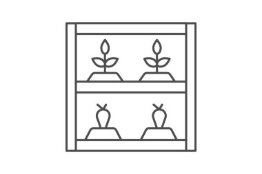 Dikey Tarım Birimi, vektör, piksel mükemmel, illüstratör dosyası