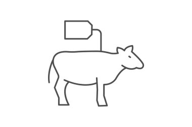 Çiftlik hayvanları mezat ahırı, vektör, piksel mükemmel, illüstratör dosyası