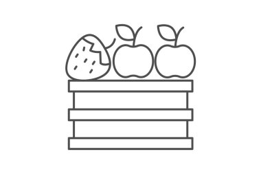 Meyve paketleme evi, vektör, piksel mükemmel, illüstratör dosyası