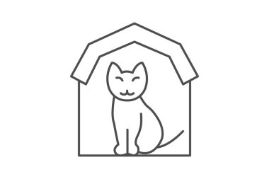 Çiftlik hayvanları Dinlenme Kulübesi, vektör, piksel mükemmel, illüstratör dosyası