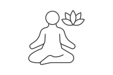 Çiftlik Meditasyon Alanı, vektör, piksel mükemmel, illüstratör dosyası