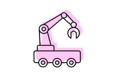 Tarım Makineleri Deposu, vektör, piksel mükemmel, illüstratör dosyası